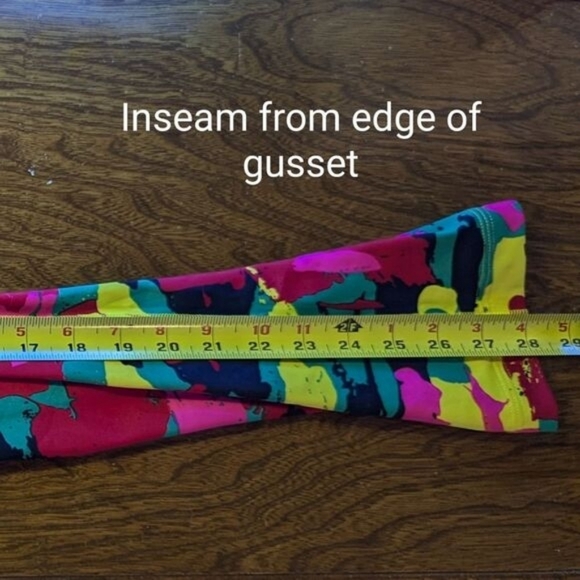 Zumba Wear Bright Multicolor Colorful Yellow Red Dance Activewear Leggings XXL - Picture 12 of 12